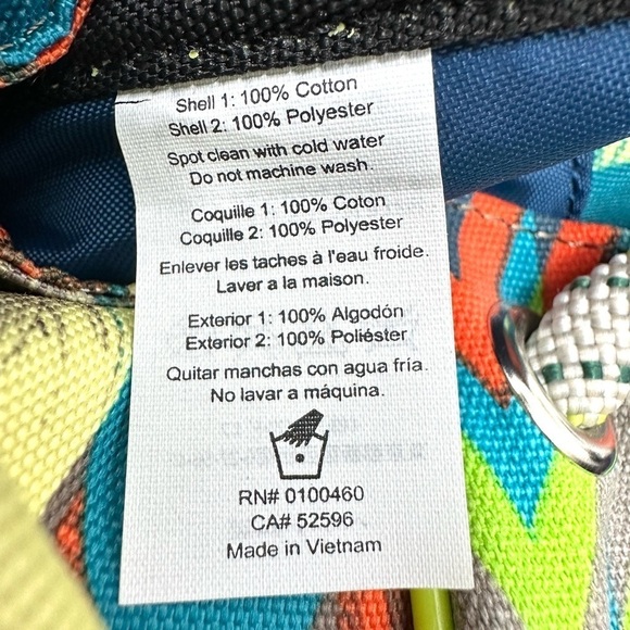 Kavu Phoenix Feather Slingshot Bag Crossbody Rope Straps Colorful Purse Boho NWT - Picture 7 of 11